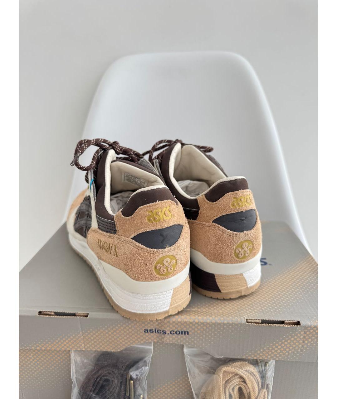 ASICS Бирюзовые замшевые высокие кроссовки / кеды, фото 4