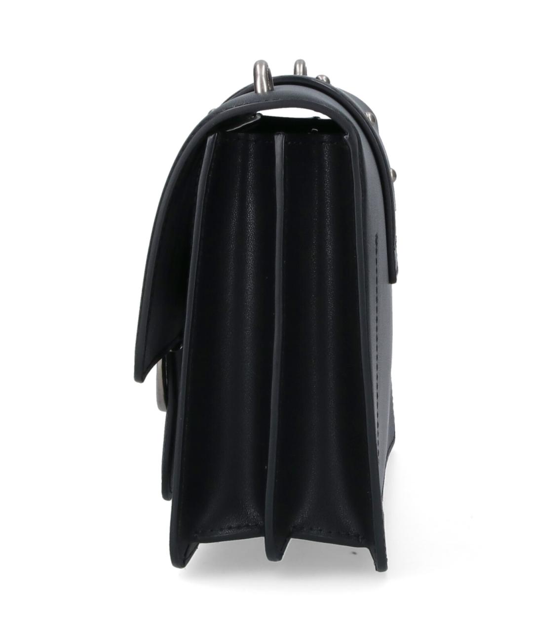 PINKO Черная кожаная сумка через плечо, фото 5