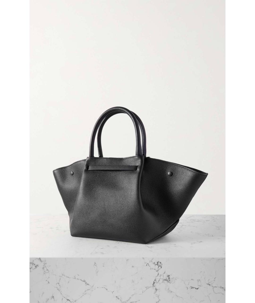 DEMELLIER Черная кожаная сумка тоут, фото 4