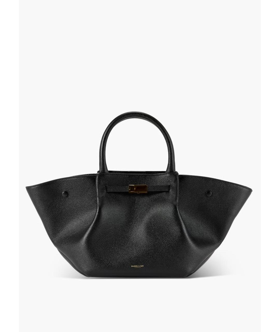 DEMELLIER Черная кожаная сумка тоут, фото 9
