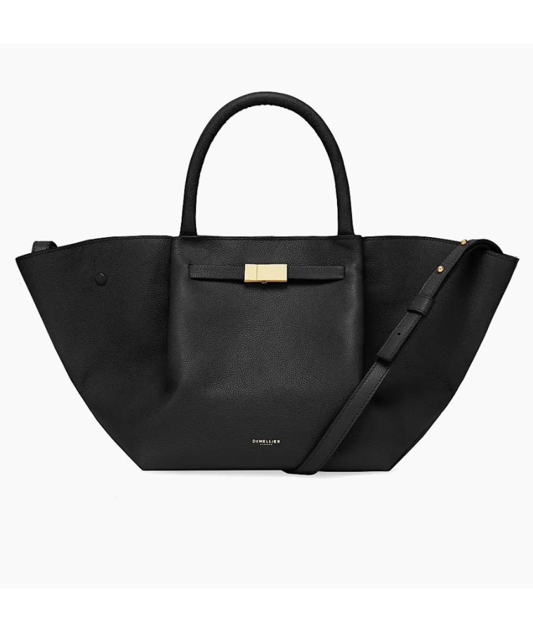 DEMELLIER Черная кожаная сумка тоут, фото 8