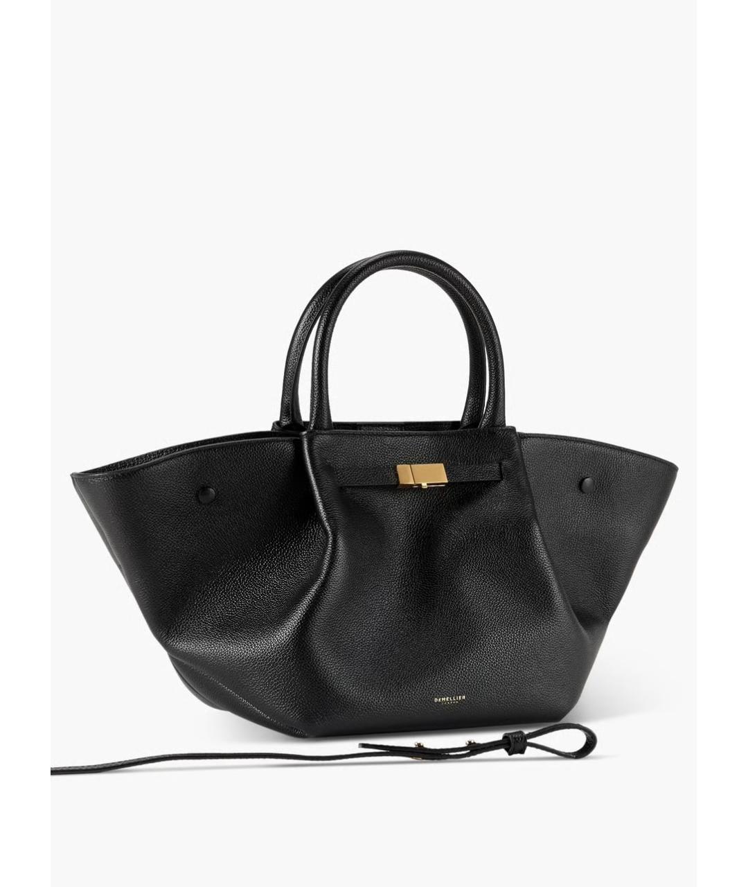 DEMELLIER Черная кожаная сумка тоут, фото 2