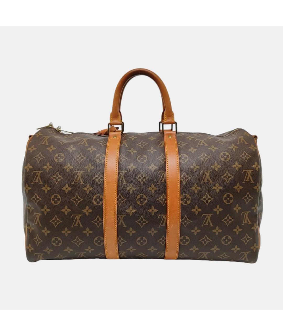 LOUIS VUITTON Коричневая дорожная/спортивная сумка, фото 6