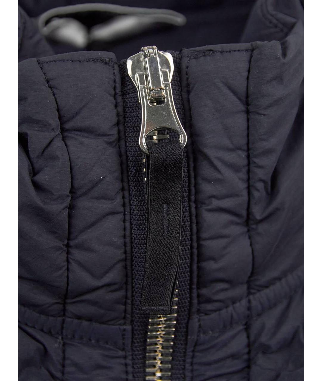 STONE ISLAND Темно-синий полиэстеровый жилет, фото 6