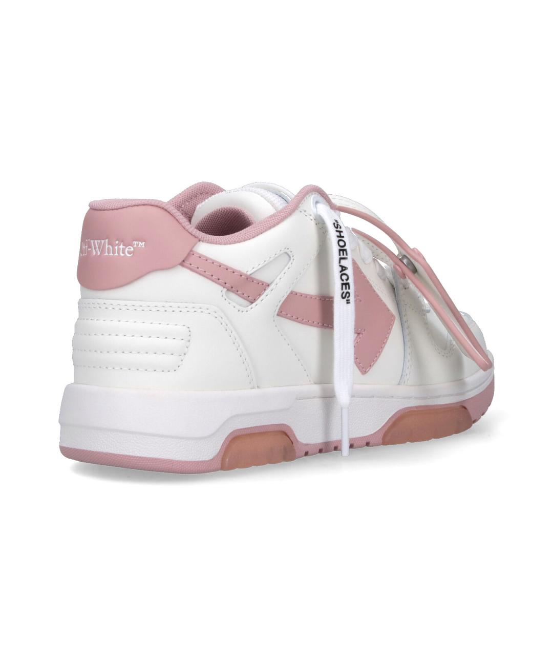 OFF-WHITE Белые кожаные кеды, фото 4