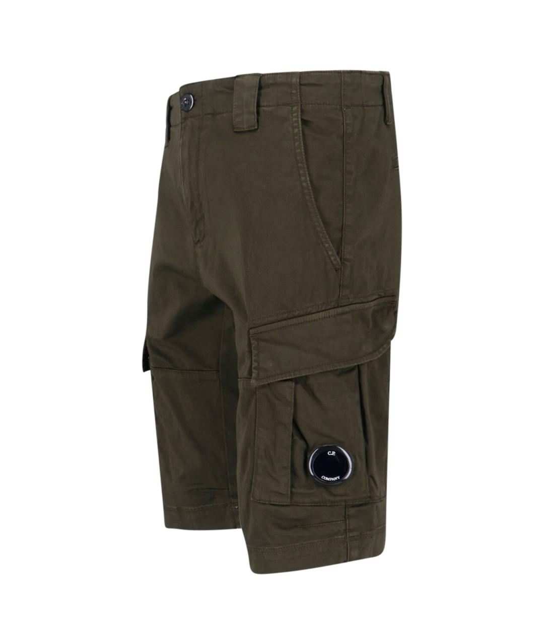CP COMPANY Зеленые хлопковые шорты, фото 3