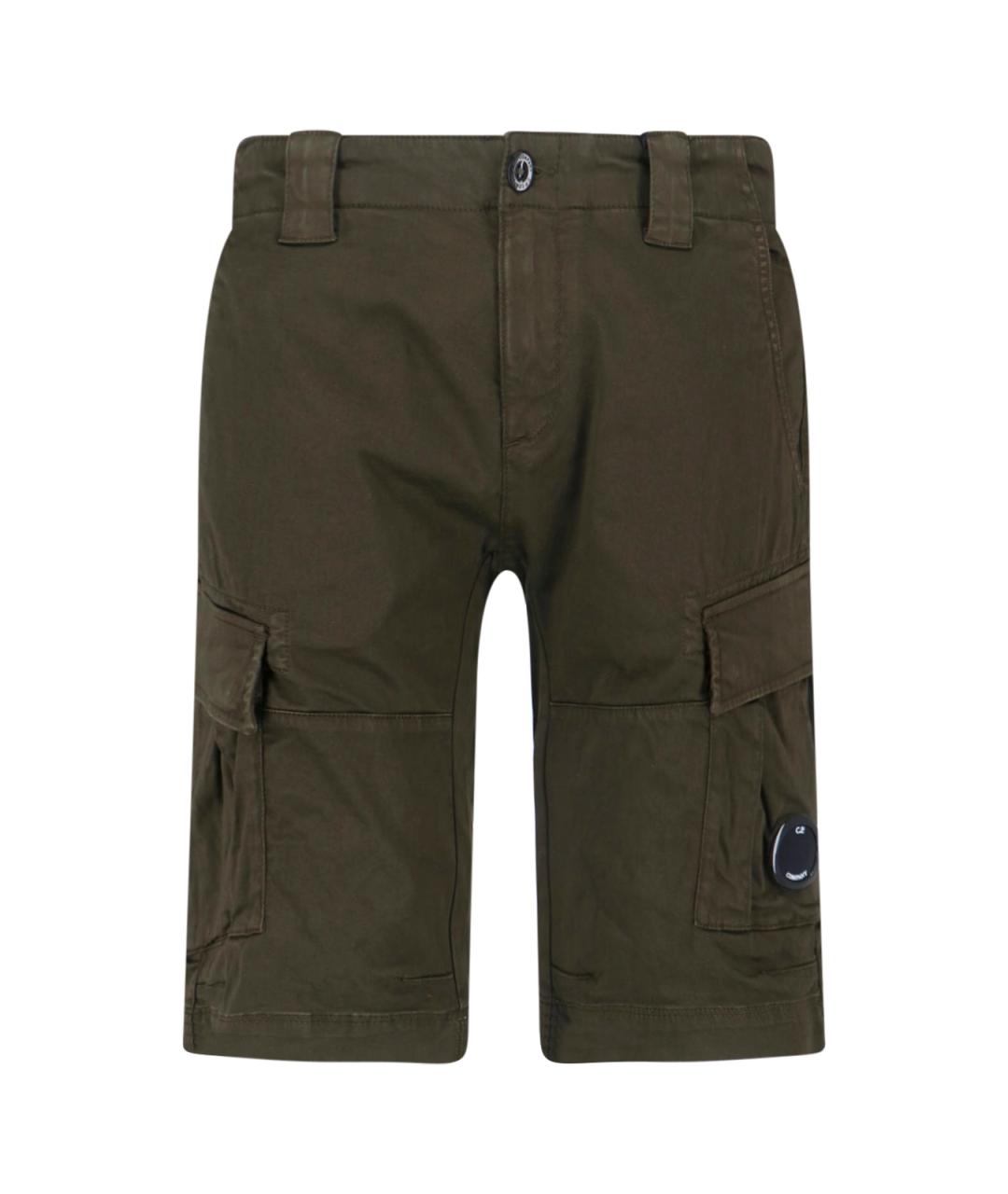 CP COMPANY Зеленые хлопковые шорты, фото 1