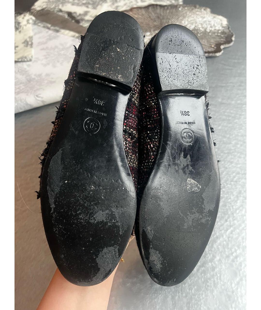 CHANEL Текстильные балетки, фото 4