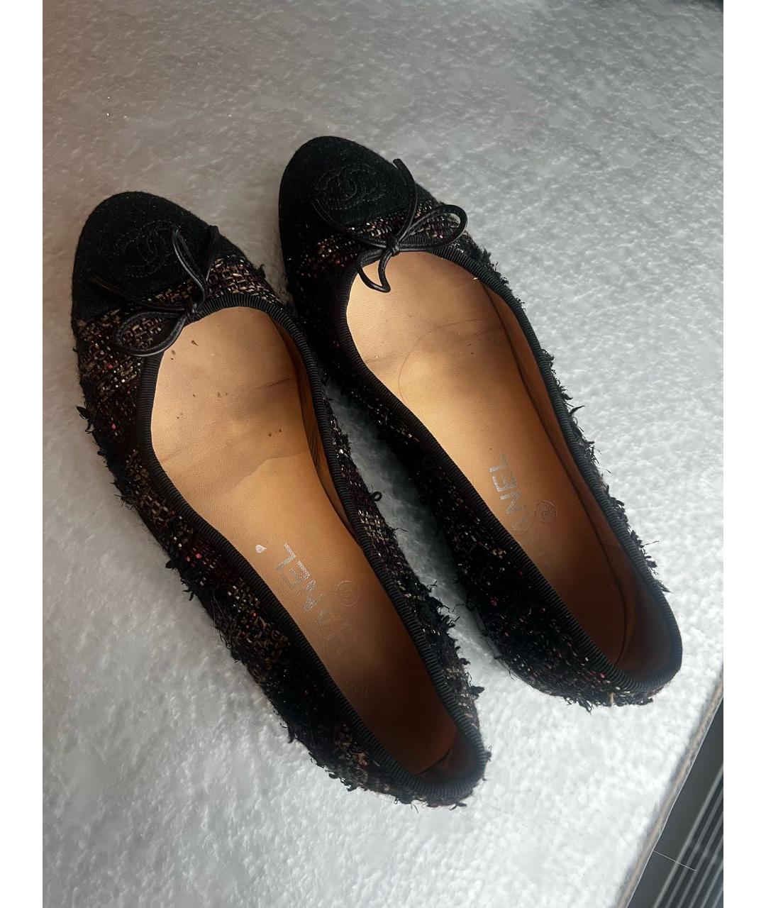 CHANEL Текстильные балетки, фото 2