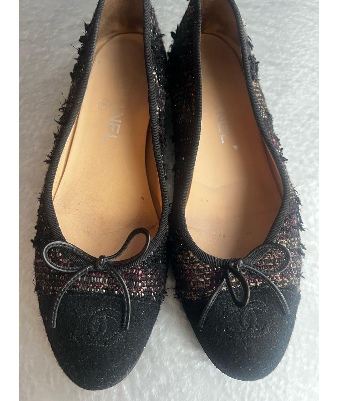 CHANEL Текстильные балетки, фото 3