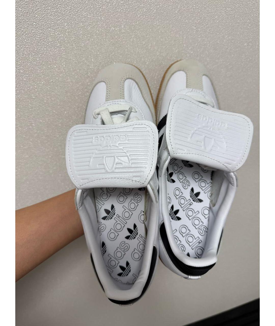 ADIDAS Бежевые кожаные кеды, фото 3