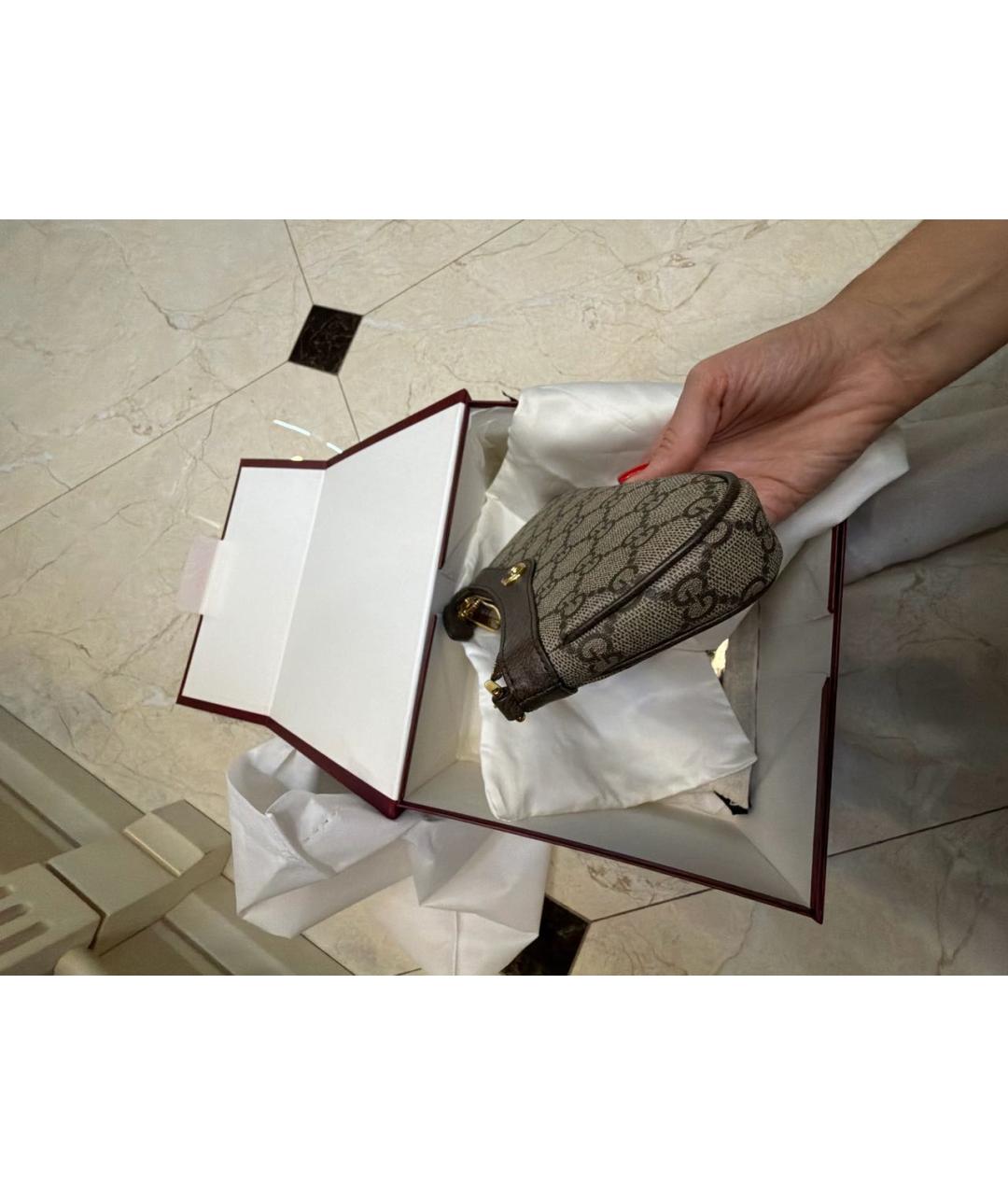 GUCCI Бежевая сумка с короткими ручками, фото 2