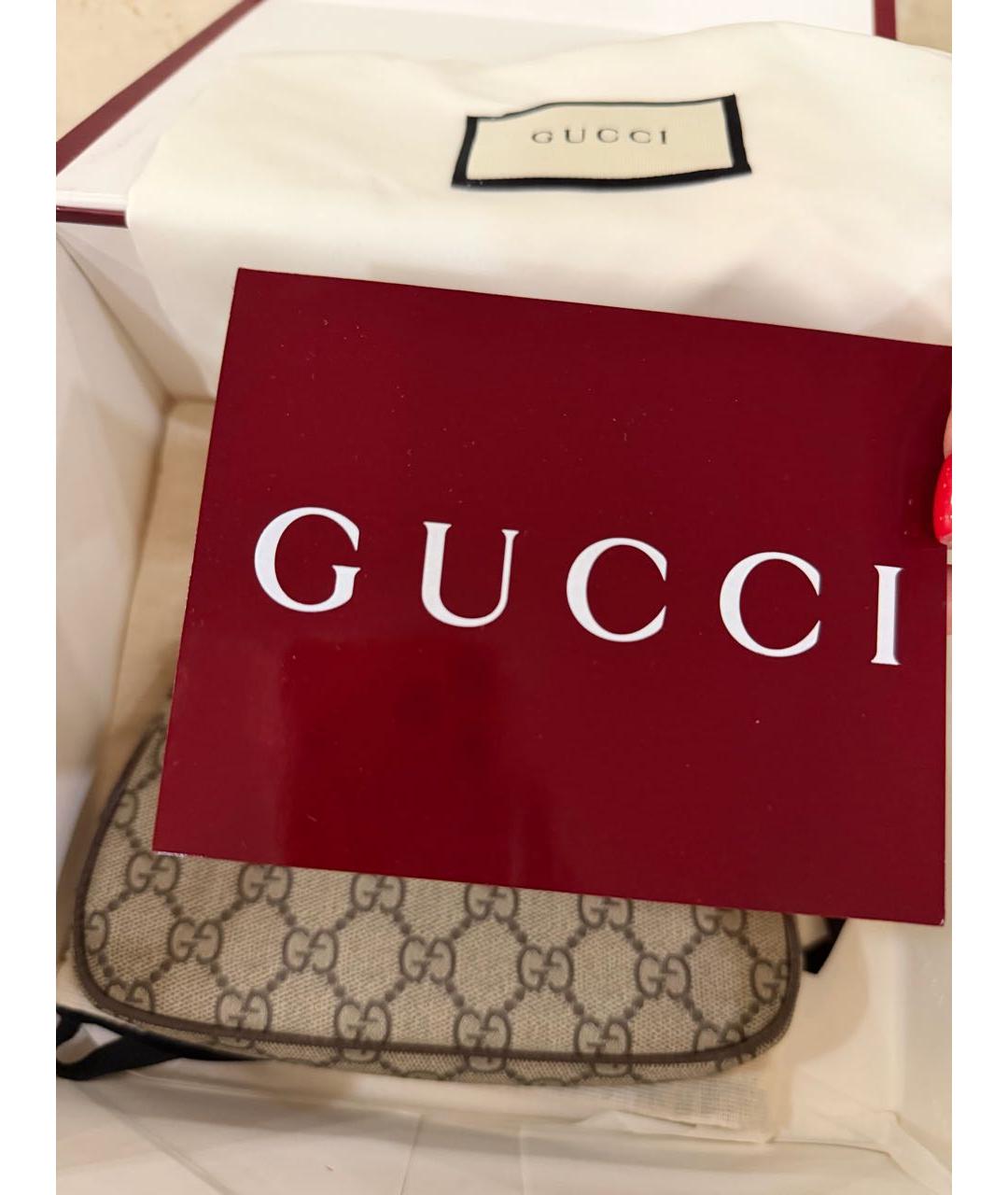 GUCCI Бежевая сумка с короткими ручками, фото 6