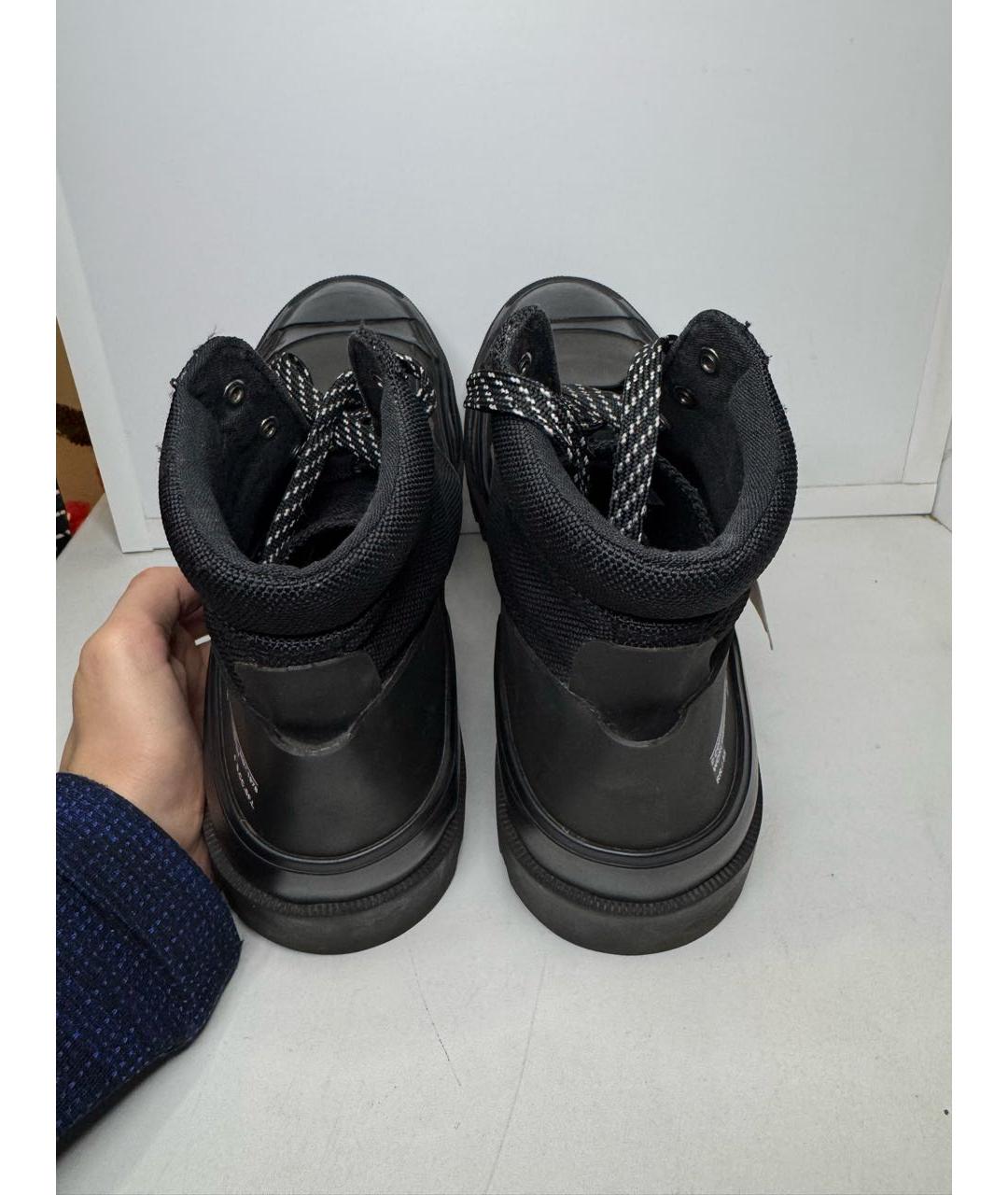 DIESEL Черные текстильные высокие ботинки, фото 5