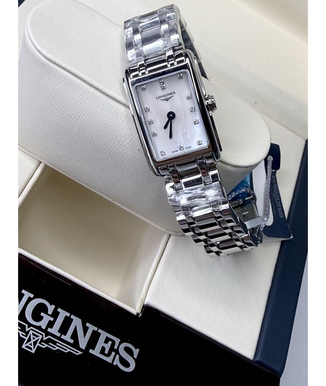 LONGINES Серебряные металлические часы, фото 4