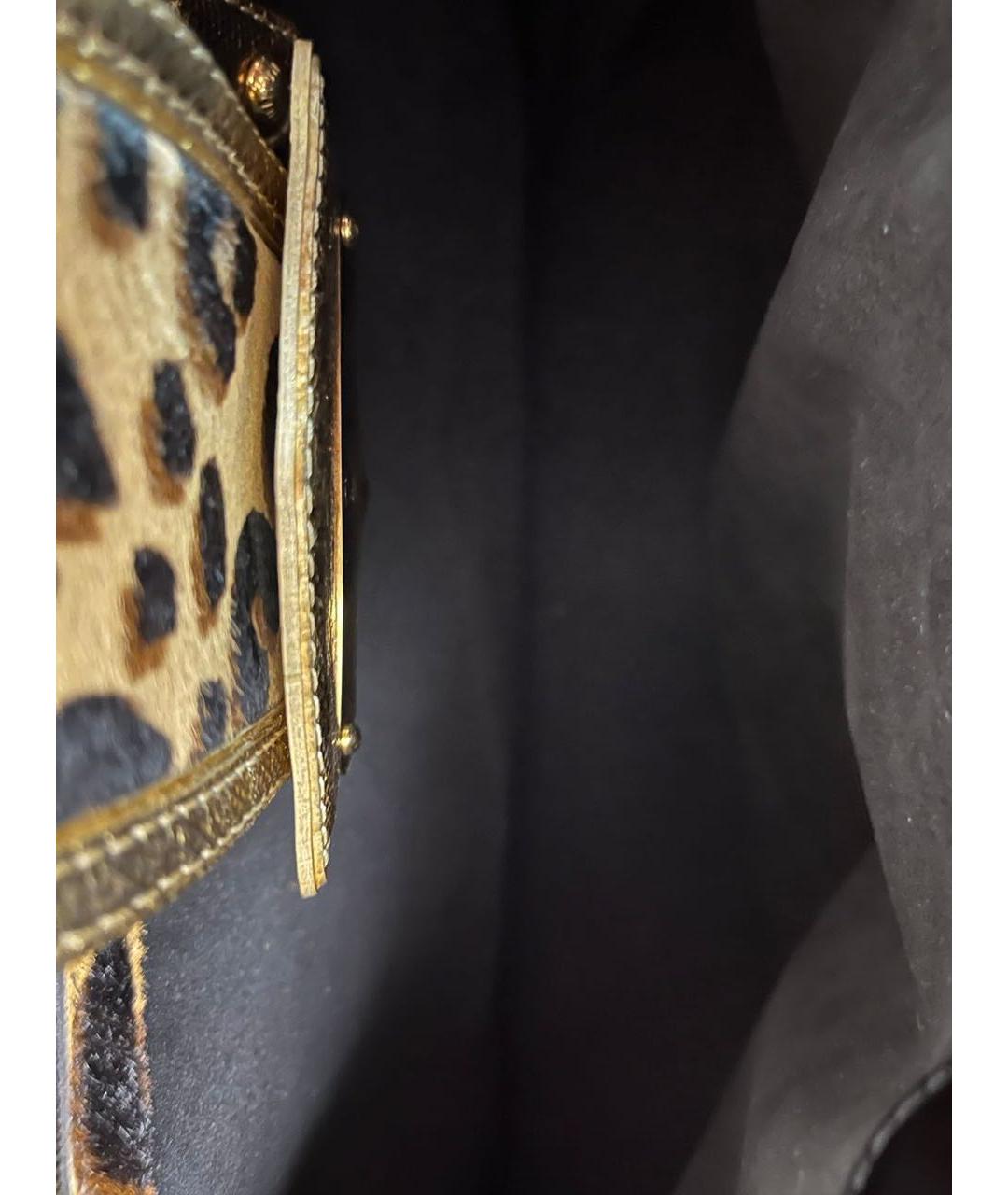 LOUIS VUITTON Коричневая кожаная сумка тоут, фото 4