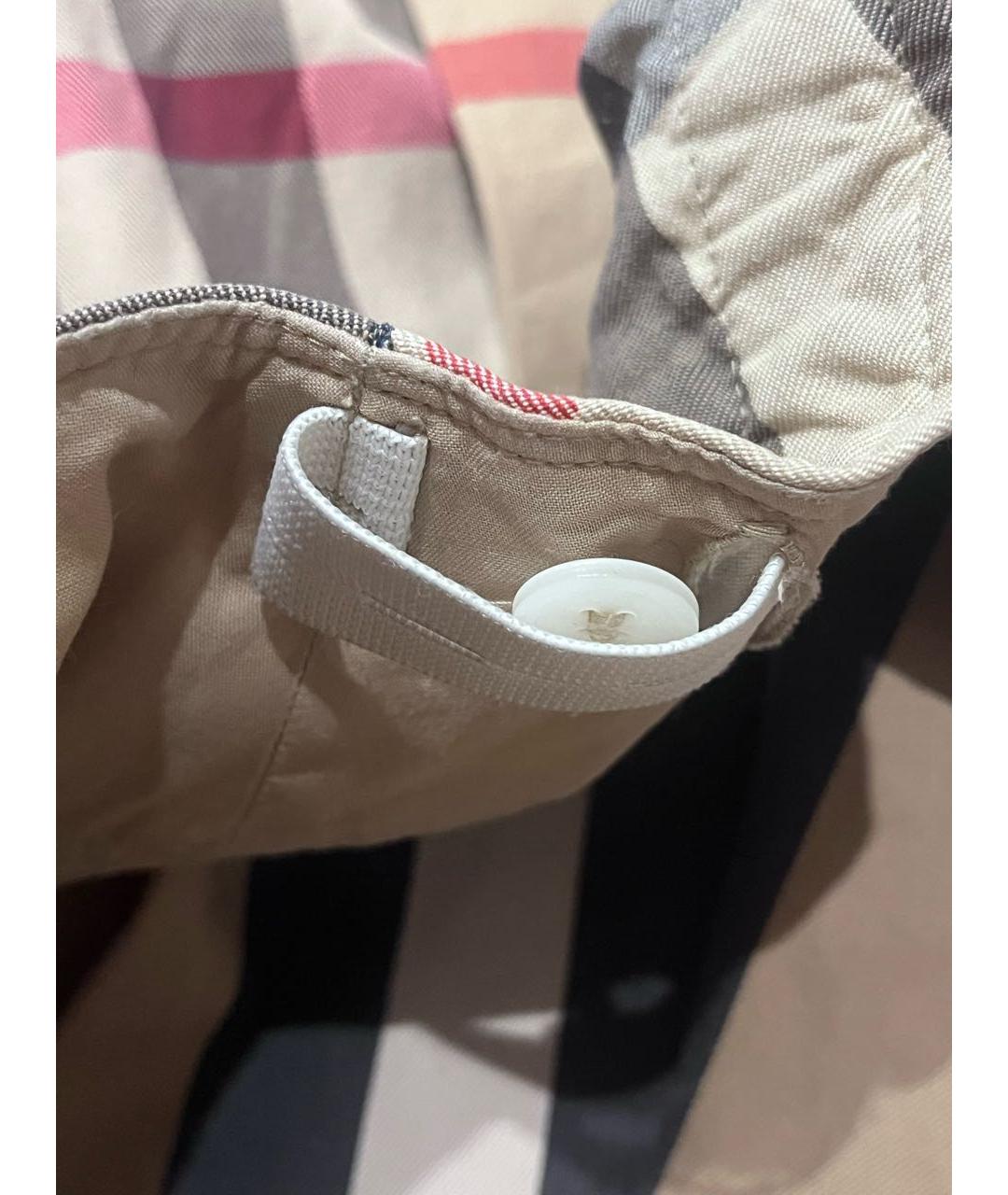 BURBERRY KIDS Мульти хлопковая юбка, фото 5