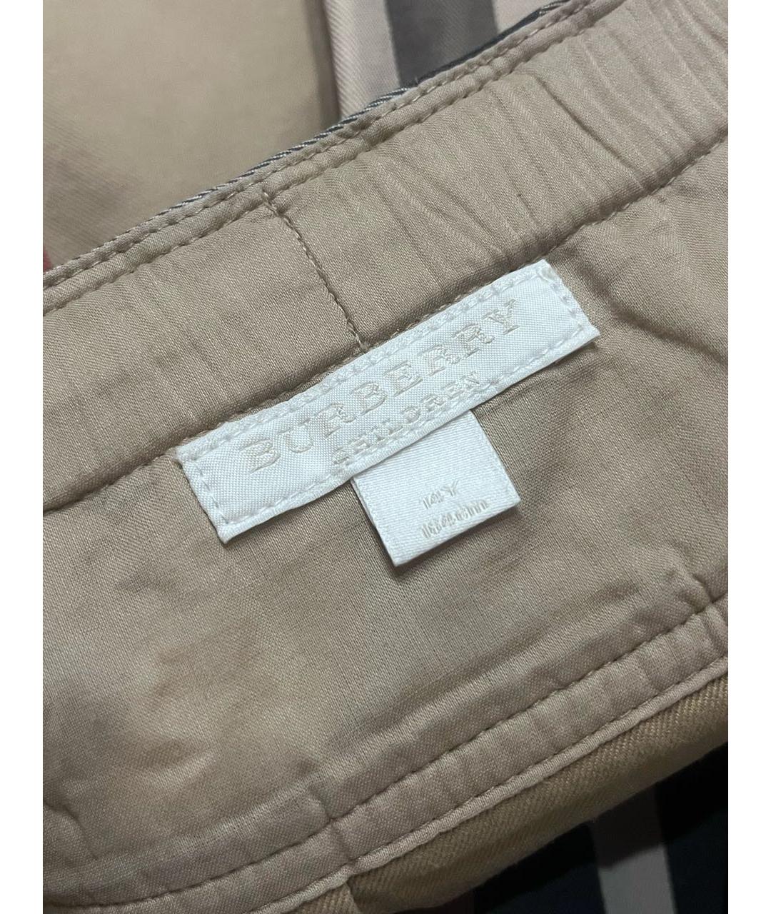 BURBERRY KIDS Мульти хлопковая юбка, фото 4