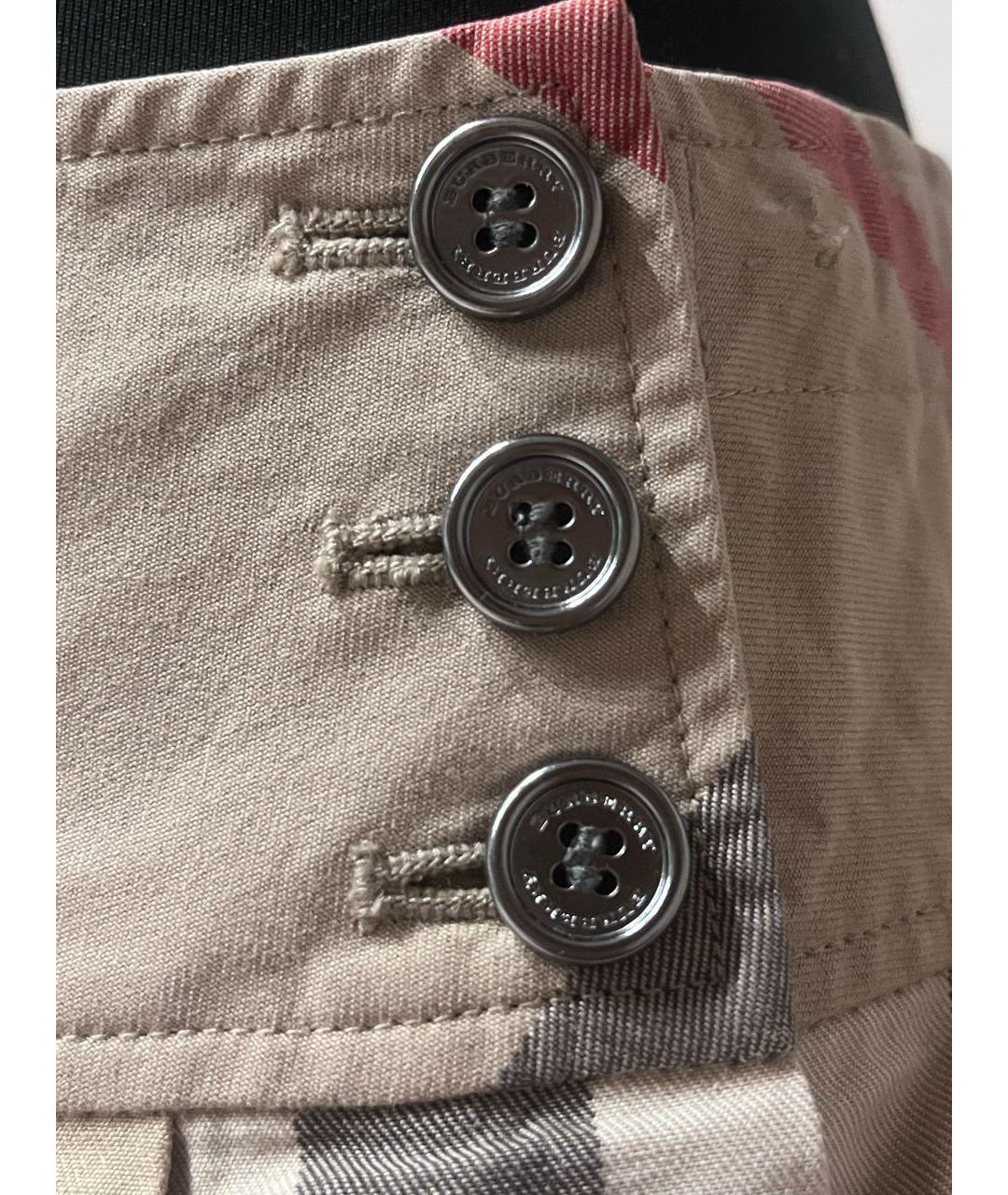 BURBERRY KIDS Мульти хлопковая юбка, фото 2