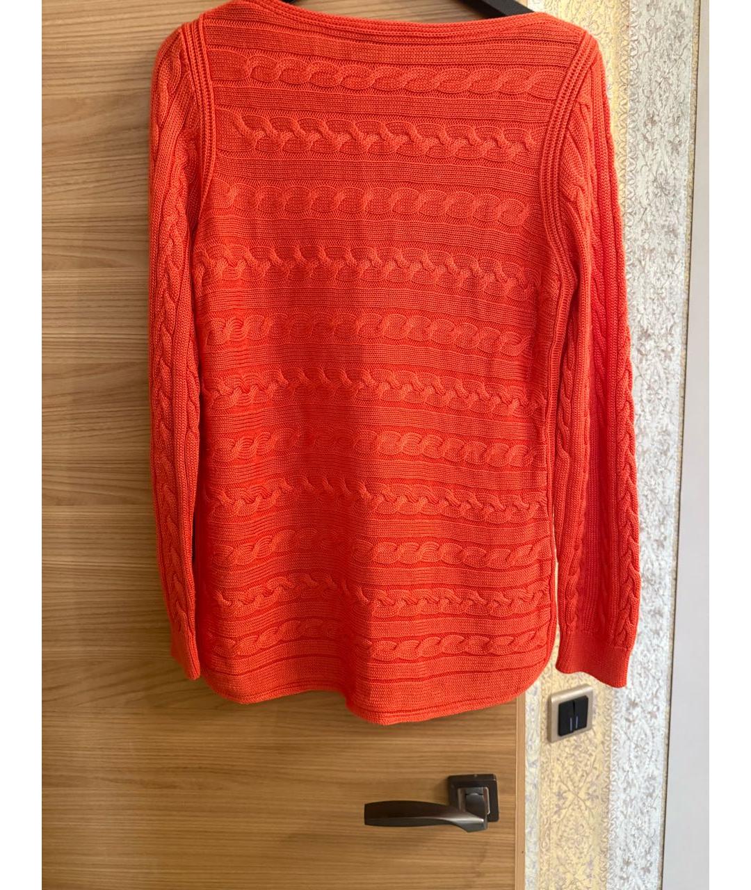RALPH LAUREN Оранжевый хлопковый джемпер / свитер, фото 8