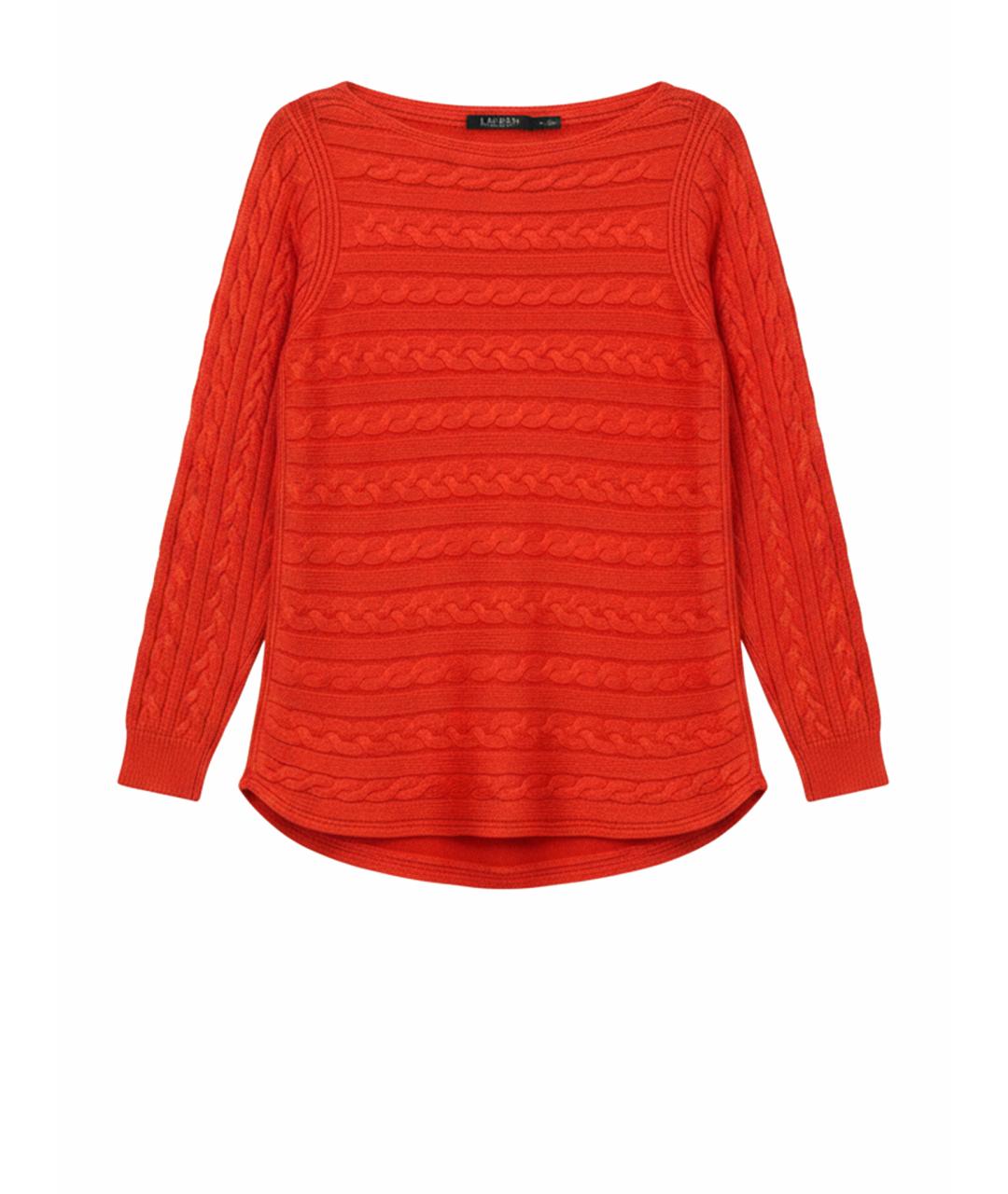 RALPH LAUREN Оранжевый хлопковый джемпер / свитер, фото 1