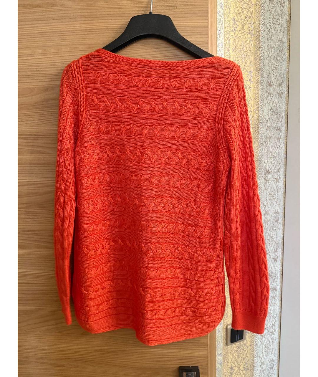 RALPH LAUREN Оранжевый хлопковый джемпер / свитер, фото 7