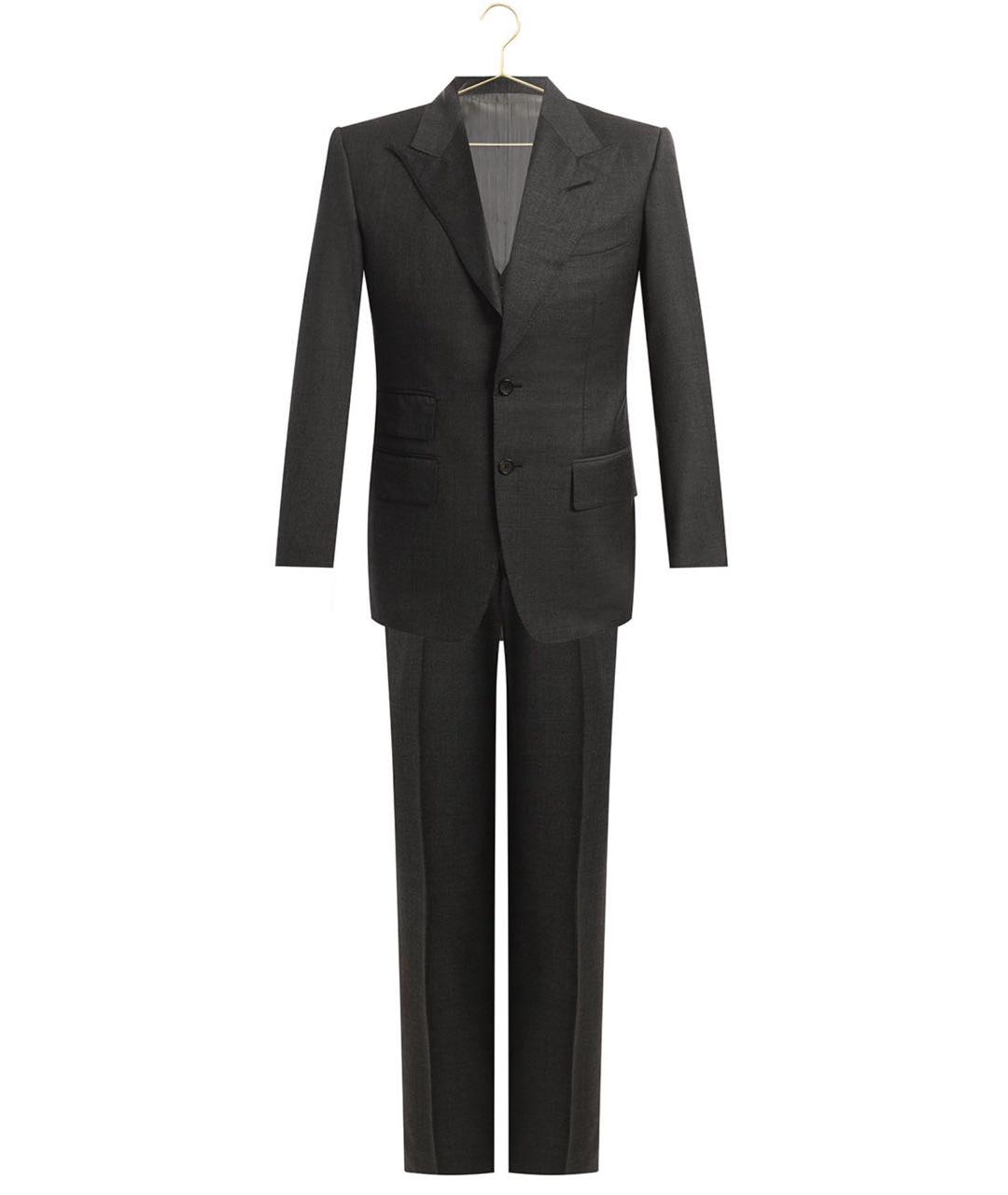 TOM FORD Серый классический костюм, фото 4