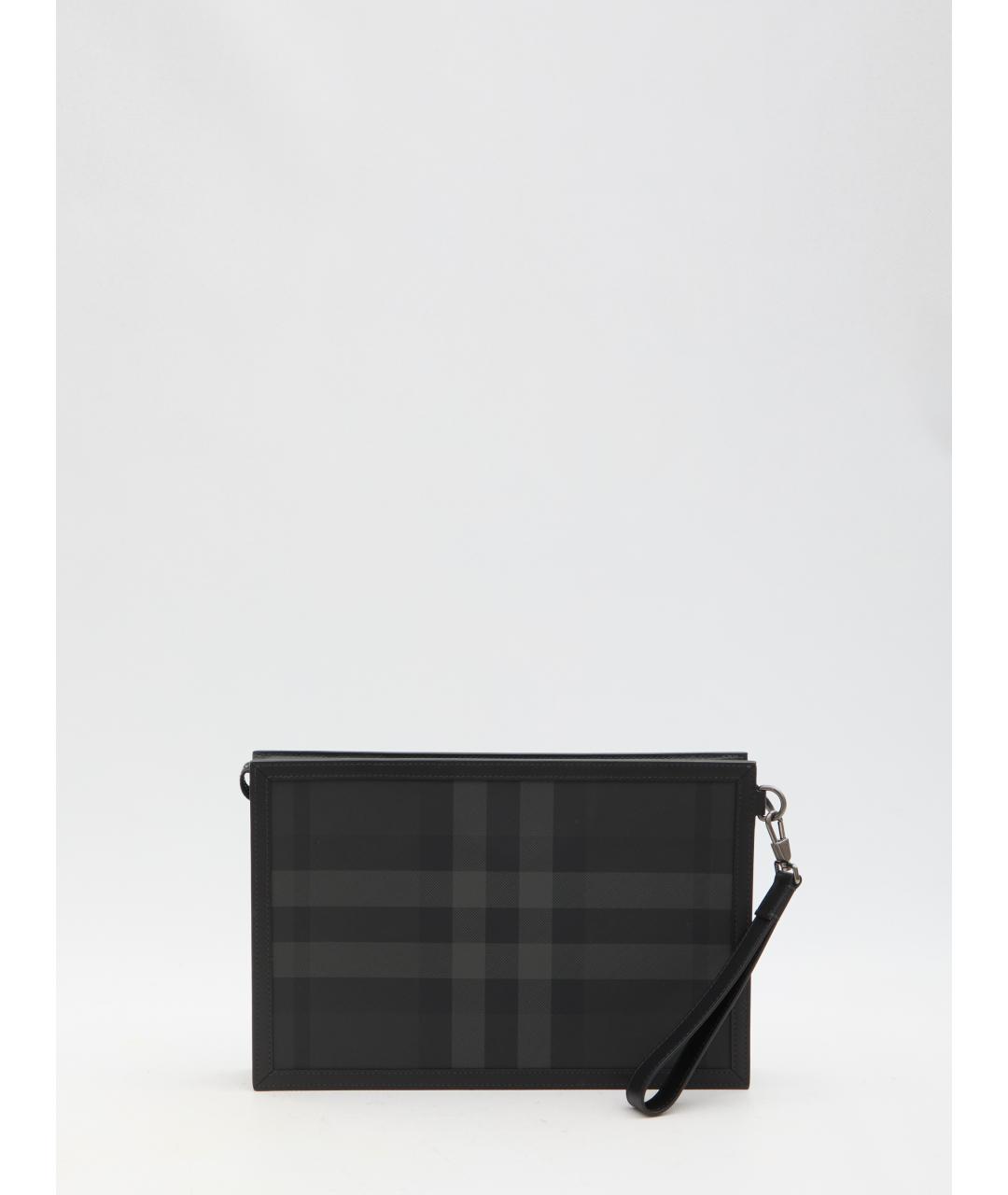 BURBERRY Черная папка для документов из искусственной кожи, фото 2