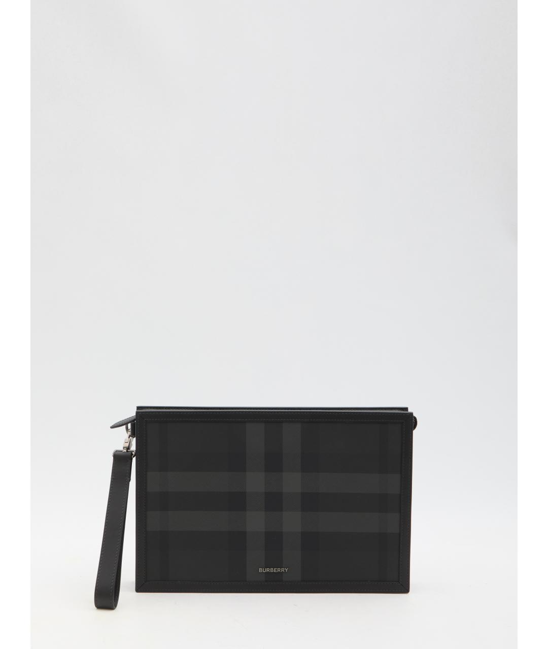 BURBERRY Черная папка для документов из искусственной кожи, фото 5