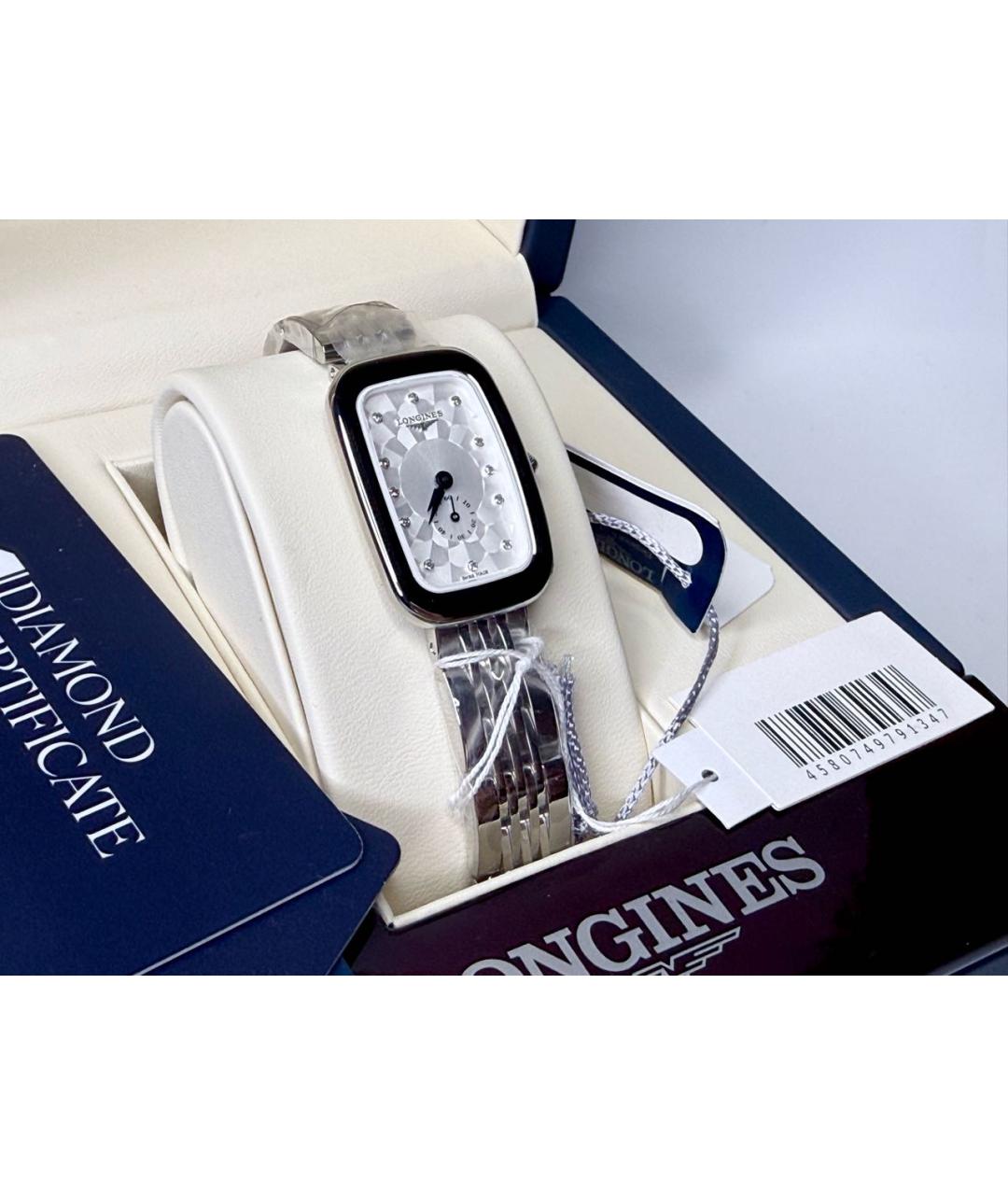 LONGINES Серебряные металлические часы, фото 2