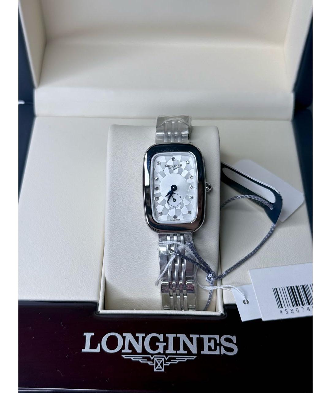 LONGINES Серебряные металлические часы, фото 4