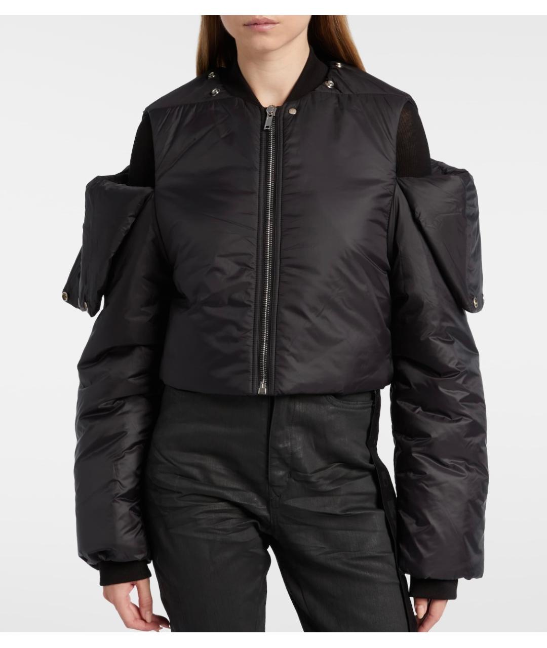 RICK OWENS DRKSHDW Черный полиамидовый пуховик, фото 4