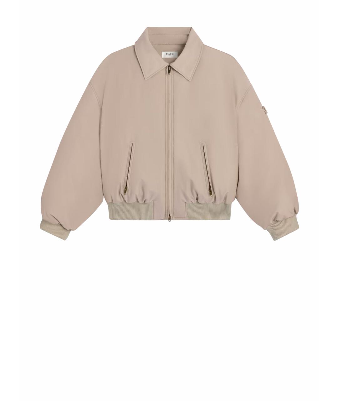 CELINE Бежевая полиамидовая куртка, фото 1