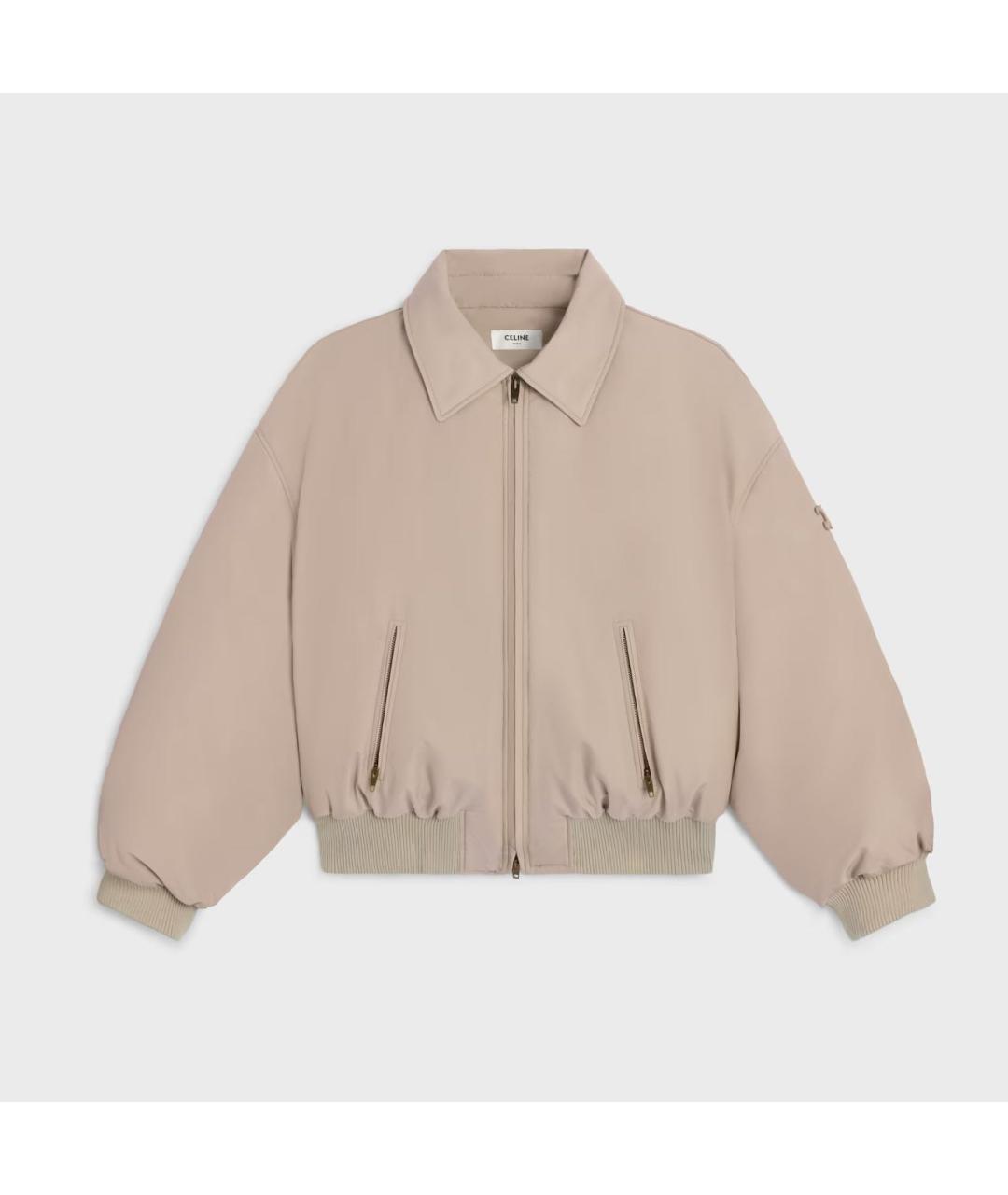CELINE Бежевая полиамидовая куртка, фото 5