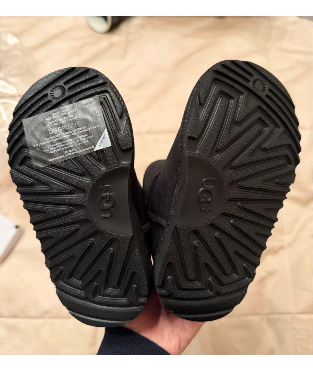 UGG AUSTRALIA Черные замшевые ботинки, фото 5