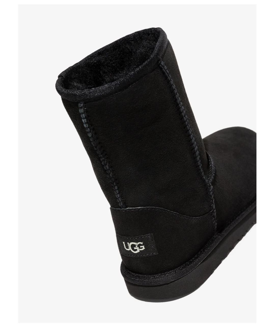 UGG AUSTRALIA Черные замшевые ботинки, фото 4