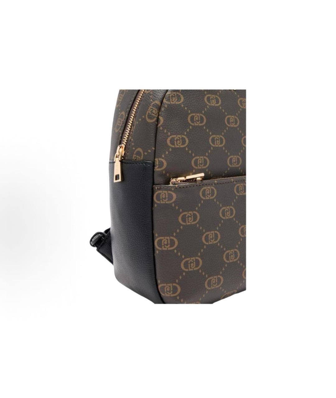 LIU JO Коричневый рюкзак из искусственной кожи, фото 5