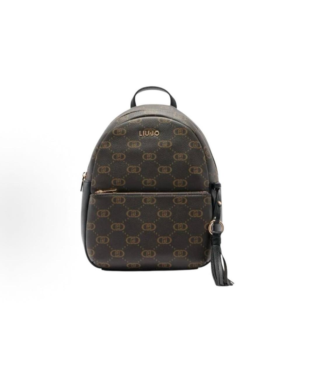 LIU JO Коричневый рюкзак из искусственной кожи, фото 6