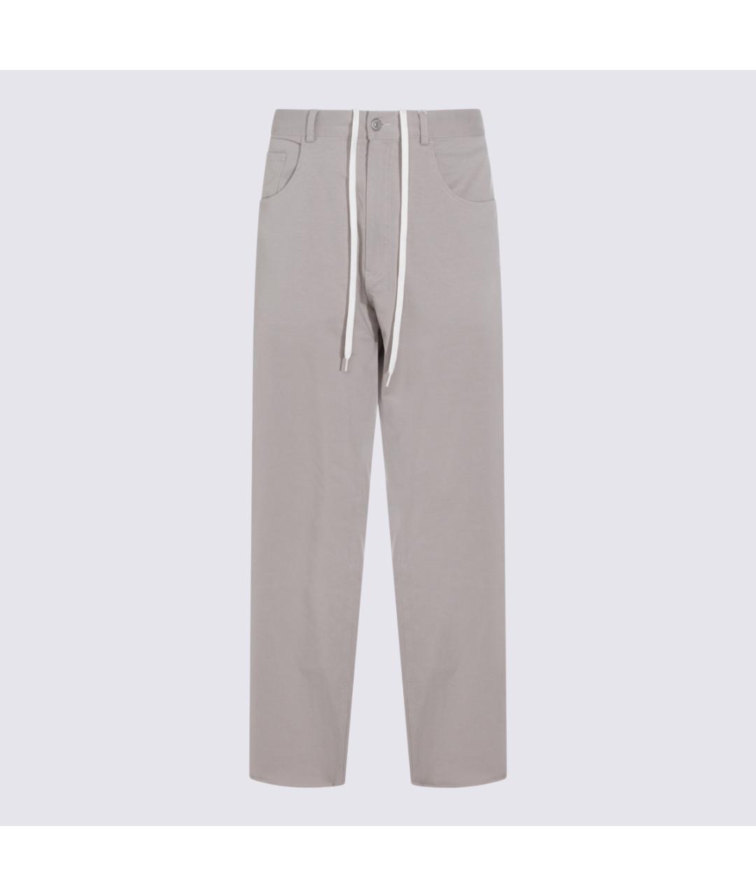 MM6 MAISON MARGIELA Серые хлопковые повседневные брюки, фото 5