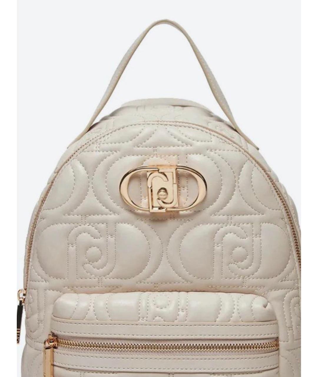 LIU JO Белый рюкзак из искусственной кожи, фото 4