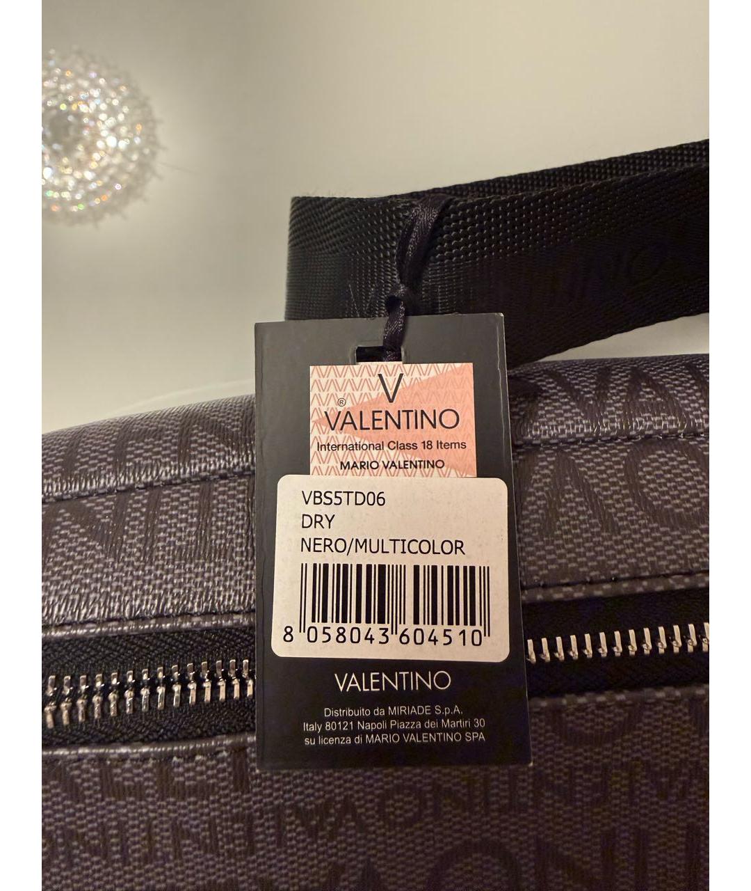 VALENTINO Черная поясная сумка из искусственной кожи, фото 5