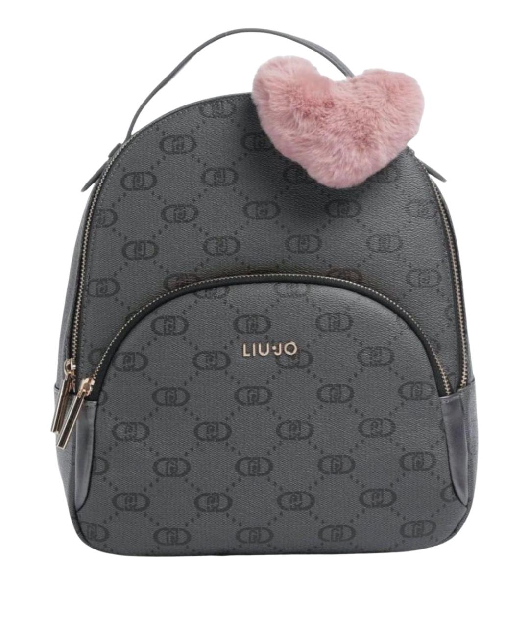 LIU JO Антрацитовый рюкзак, фото 1