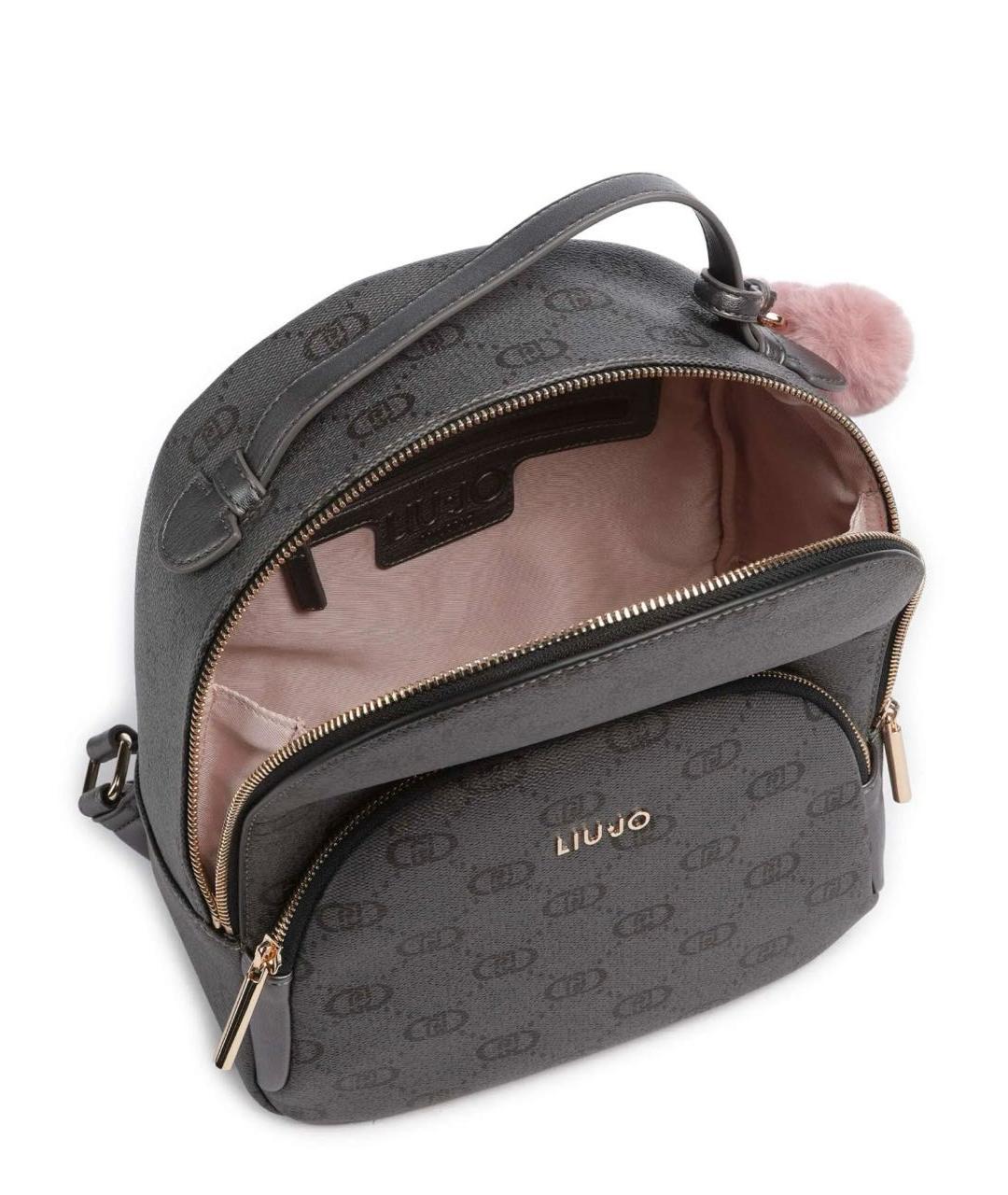 LIU JO Антрацитовый рюкзак, фото 5