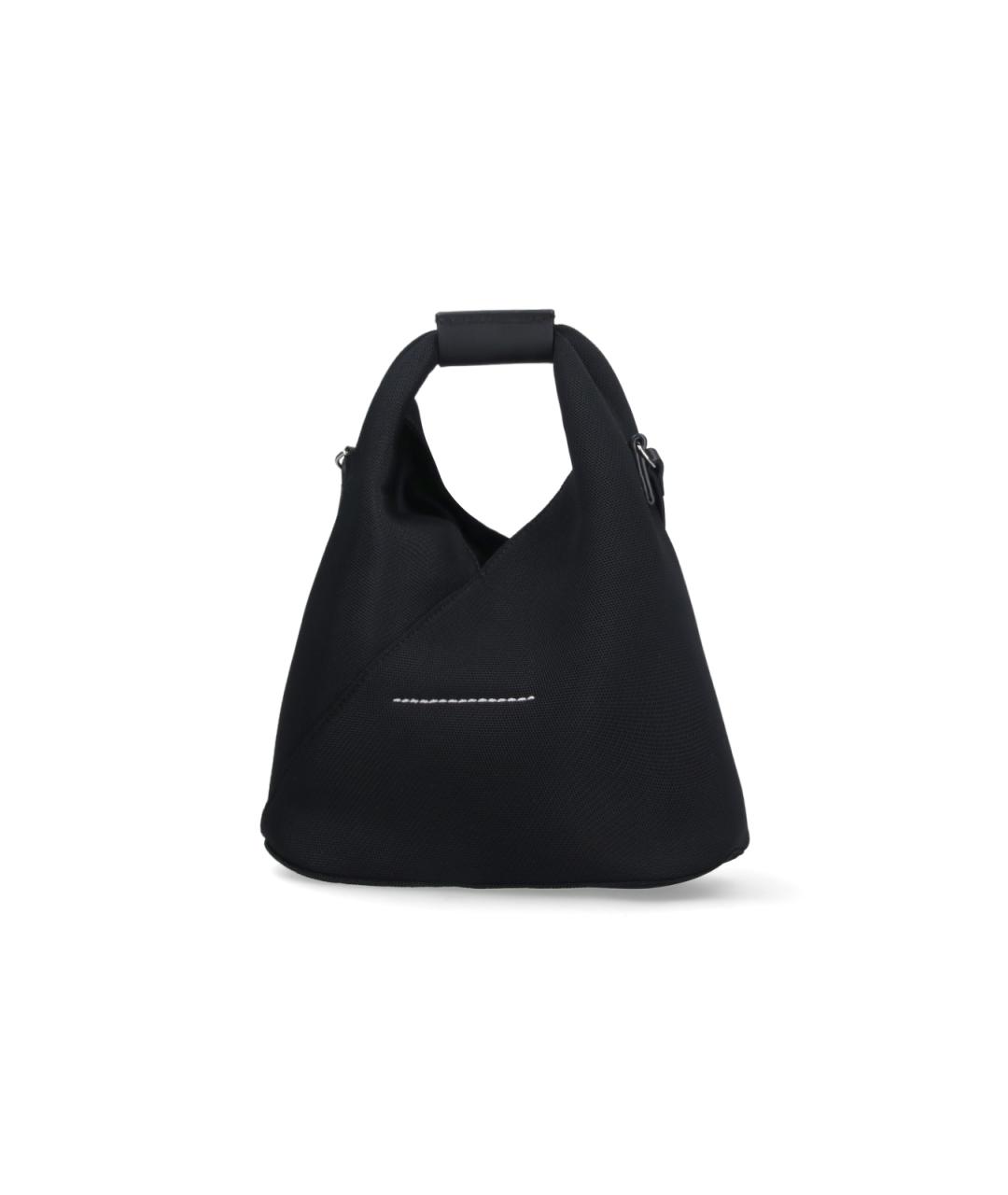 MM6 MAISON MARGIELA Черная синтетическая сумка тоут, фото 3