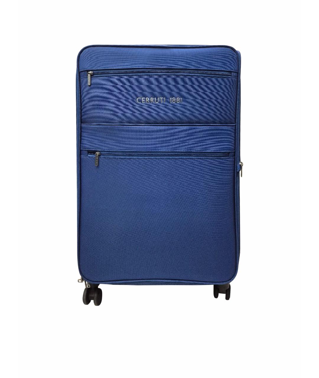CERRUTI 1881 Синий тканевый чемодан, фото 1