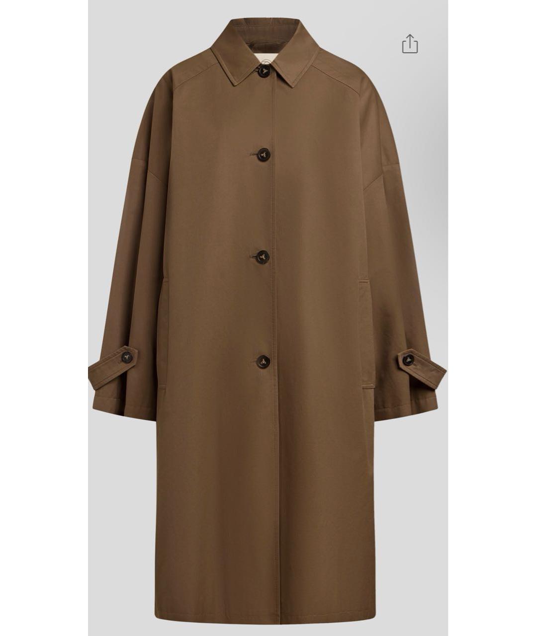 12 STOREEZ Коричневый шерстяной тренч/плащ, фото 5