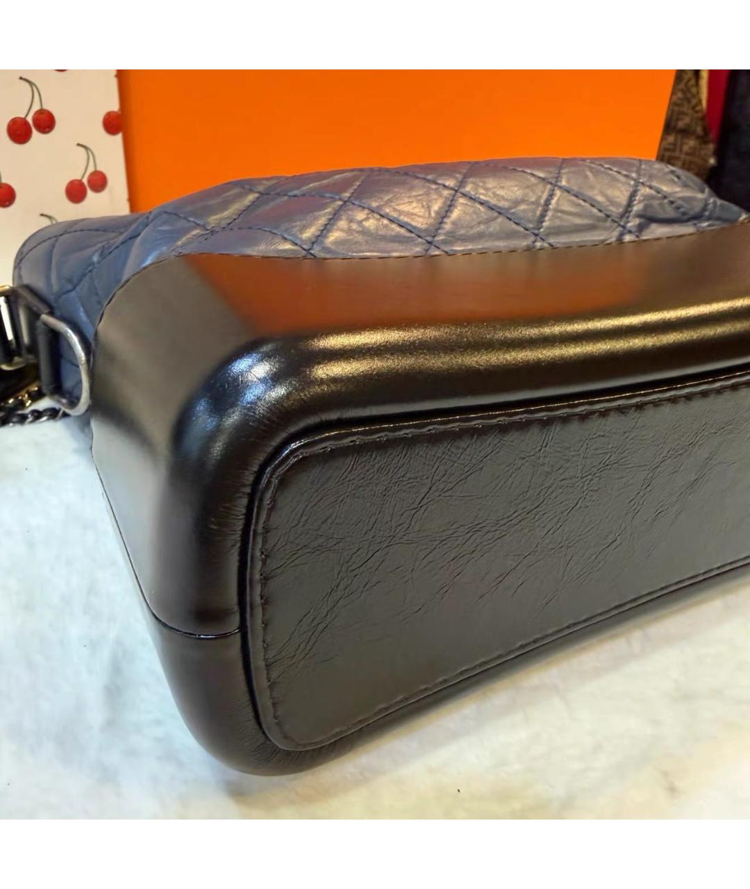 CHANEL Синяя кожаная сумка тоут, фото 5