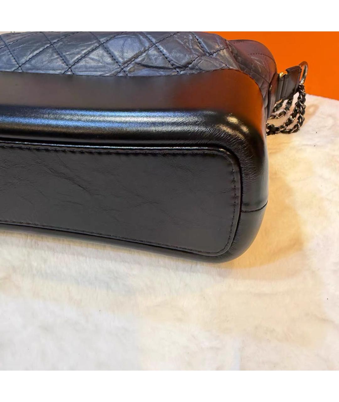 CHANEL Синяя кожаная сумка тоут, фото 7