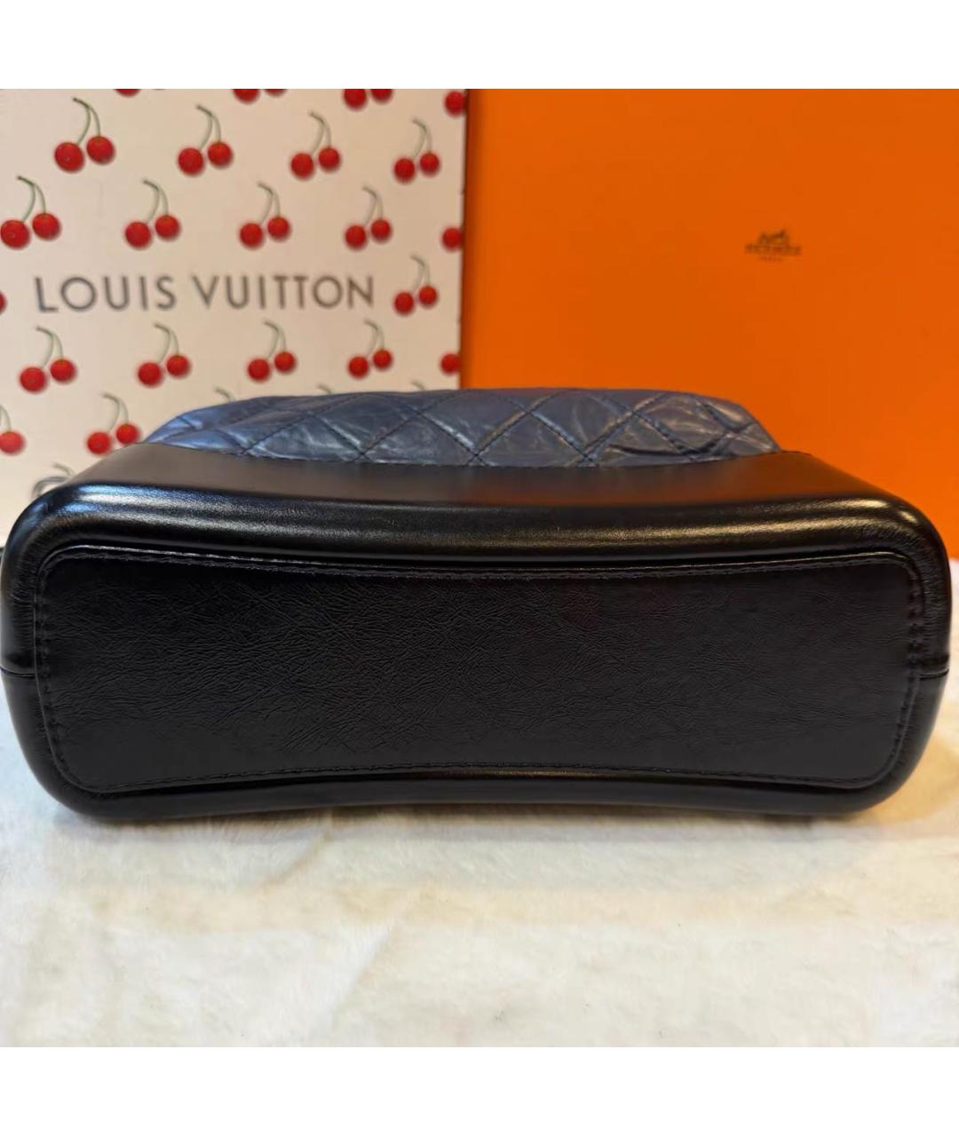 CHANEL Синяя кожаная сумка тоут, фото 6