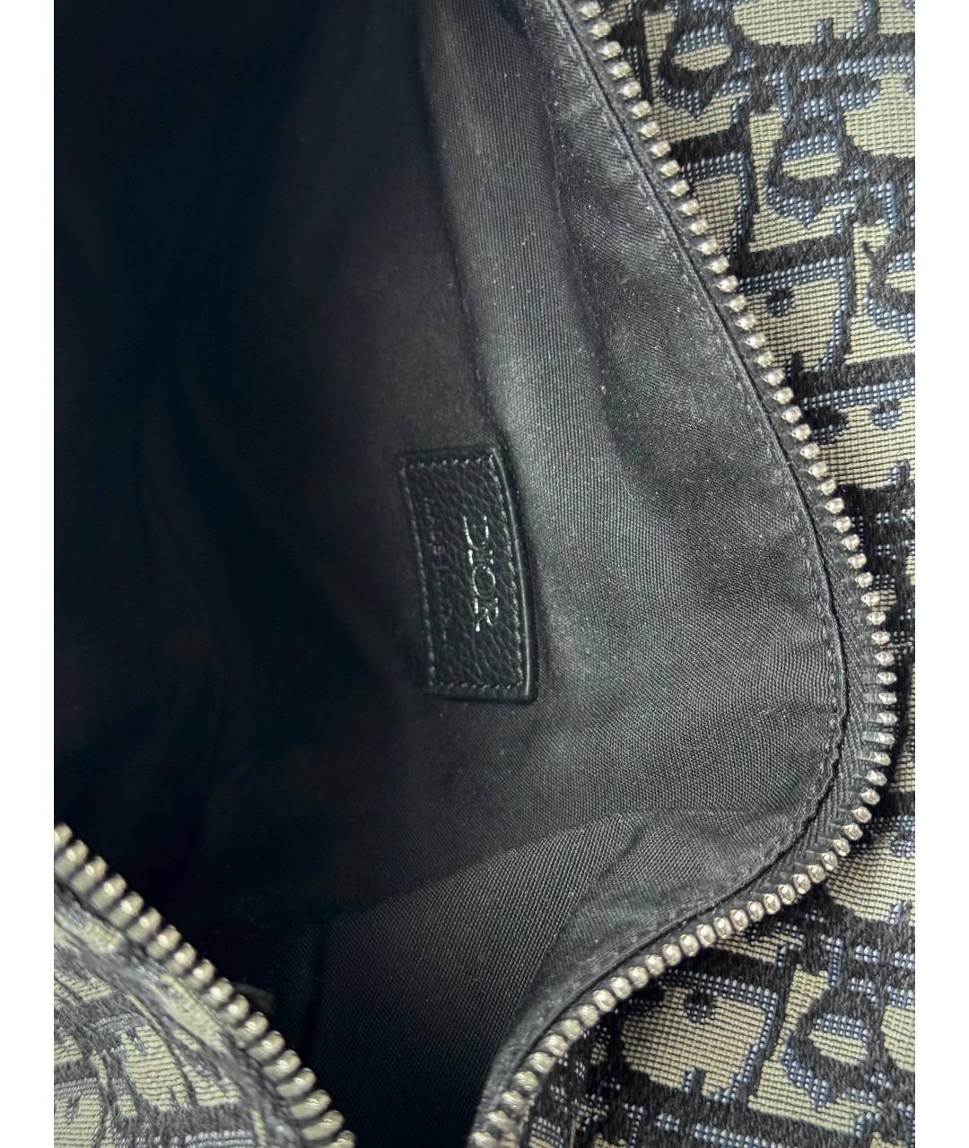 CHRISTIAN DIOR Бежевая деним поясная сумка, фото 3